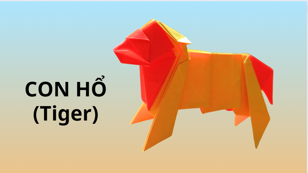 Video 59: Mẫu gấp Con hổ - The Art of Paper Folding: Tiger